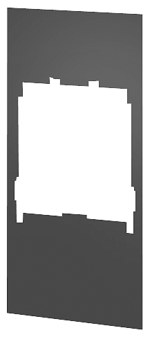 SIEMENS - Accessori per interruttori 3NP50, mostrina in materiale isolante 290 x 135 mm per la copertura