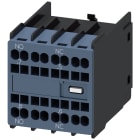SIEMENS - Blocchetto di contatti ausiliari 11U, 1NO+1NC, vie di corrente: 1NO, 1NC, per contattori ausiliari/contattori per comando motori, S00/S0