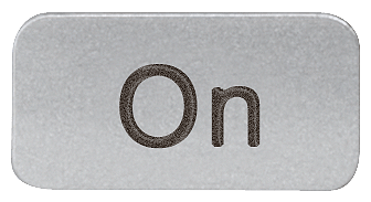 SIEMENS - Targhetta identificativa adesiva, grandezza targhetta 9,5 x 18,5 mm, colore argento, On