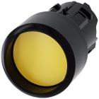 SIEMENS - Pulsante, 22 mm, rotondo, in plastica, colore giallo, ghiera