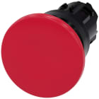 SIEMENS - Pulsante a fungo, 22 mm, rotondo, in plastica, colore rosso, 40 mm