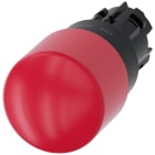 SIEMENS - Pulsante a fungo di ARRESTO DI EMERGENZA, 22 mm, rotondo, in plastica, colore rosso, 30 mm, sblocco a rotazione