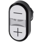 SIEMENS - Pulsante doppio, 22 mm, rotondo, in plastica, colore bianco