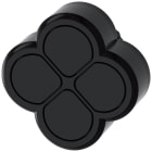 SIEMENS - Pulsante quadruplo, 22 mm, esecuzione rotonda, plastica, nero, bottoni piatti