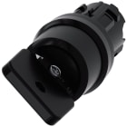 SIEMENS - Selettore a chiave O.M.R., 22 mm, rotondo, in plastica, colore nero, estrazione chiave O+I