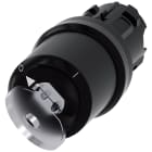 SIEMENS - Selettore a chiave Siemens, B, 22 mm, rotondo, in plastica, estrazione chiave O+I
