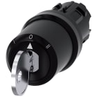 SIEMENS - Selettore a chiave Siemens, B, 22 mm, rotondo, in plastica, estrazione chiave I+O+II