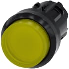 SIEMENS - Pulsante, illuminato, 22 mm, rotondo, in plastica, colore giallo, bottone