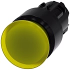 SIEMENS - Pulsante a fungo, illuminato, 22 mm, rotondo, in plastica, colore giallo, 30 mm