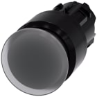 SIEMENS - Pulsante a fungo, illuminato, 22 mm, rotondo, in plastica, trasparente, 30 mm