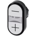SIEMENS - Pulsante doppio, illuminato, 22 mm, rotondo, in plastica, colore bianco