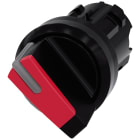SIEMENS - Selettore, illuminabile, 22 mm, rotondo, in plastica, colore rosso