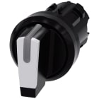 SIEMENS - Selettore, illuminabile, 22 mm, rotondo, in plastica, colore nero, bianco 3SU10022BM600AA0