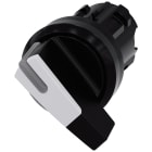 SIEMENS - Selettore, illuminabile, 22 mm, rotondo, in plastica, colore nero, bianco