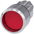 SIEMENS - Pulsante, 22 mm, rotondo, in metallo lucido, colore rosso, ghiera