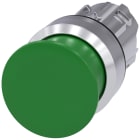 SIEMENS - Pulsante a fungo, 22 mm, rotondo, in metallo lucido, colore verde, 30 mm