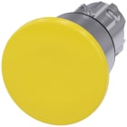 SIEMENS - Pulsante a fungo, 22 mm, rotondo, in metallo lucido, colore giallo