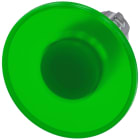 SIEMENS - Pulsante a fungo, illuminato, 22 mm, rotondo, in metallo lucido, colore verde, 60 mm