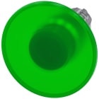 SIEMENS - Pulsante a fungo, illuminato, 22 mm, rotondo, in metallo lucido, colore verde, 60 mm