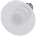 SIEMENS - Pulsante a fungo, illuminato, 22 mm, rotondo, in metallo lucido, colore bianco, 60 mm