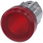 SIEMENS - Indicatore luminoso, 22 mm, rotondo, in metallo lucido, colore rosso, gemma, liscia