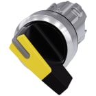 SIEMENS - Selettore, illuminabile, 22 mm, rotondo, in metallo lucido, colore giallo