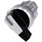 SIEMENS - Selettore, illuminabile, 22 mm, rotondo, in metallo lucido, bianco