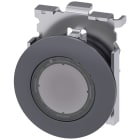 SIEMENS - Pulsante, illuminato, 30 mm, rotondo, in metallo opaco, trasparente