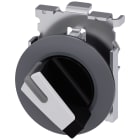 SIEMENS - Selettore, illuminabile, 30 mm, rotondo, in metallo opaco, bianco
