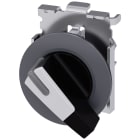SIEMENS - Selettore, illuminabile, 30 mm, rotondo, in metallo opaco, bianco