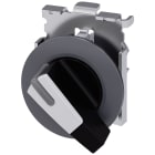 SIEMENS - Selettore, illuminabile, 30 mm, rotondo, in metallo opaco, bianco