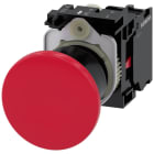 SIEMENS - Pulsante a fungo, 22 mm, rotondo, in plastica, colore rosso, 1NC