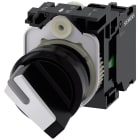 SIEMENS - Selettore, illuminabile, 22 mm, rotondo, in plastica, colore nero, bianco, 1NO