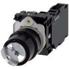 SIEMENS - Selettore a chiave RONIS, 22 mm, rotondo, in plastica, estrazione chiave O+I, 1NO+1NC