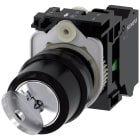 SIEMENS - Selettore a chiave RONIS, 22 mm, rotondo, in plastica, estrazione chiave O+I, 1NO