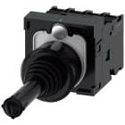SIEMENS - Manipolatore joystick, 22 mm, rotondo, in plastica, colore nero, con blocco, 1NO, 1NO, 1NO, 1NO