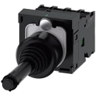 SIEMENS - Manipolatore joystick, 22 mm, rotondo, in plastica, colore nero, con blocco, 1NO, 1NO, 1NO, 1NO