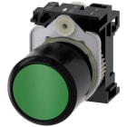 SIEMENS - Pulsante, 22 mm, rotondo, in plastica, colore verde, bottone