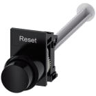 SIEMENS - Pulsante con corsa allungata (12 mm), 22 mm, rotondo, in plastica, nero