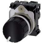 SIEMENS - Potenziometro, 22 mm, rotondo, in plastica, colore nero, 47 kOhm, con supporto