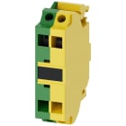 SIEMENS - Morsetto di supporto, colore verde/giallo, morsetti a molla, per fissaggio sulla base