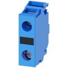 SIEMENS - Morsetto di supporto, colore blu, morsetti a vite, per fissaggio sulla base