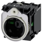 SIEMENS - Supporto per 3 moduli, 1NO+1NO, modulo LED, colore verde, AC/DC 6 ... 24 V