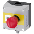 SIEMENS - pulsantiera per dispositivi di comando 22 mm, rotondo, materiale della pulsantiera plastica, parte superiore della pulsantiera grigia, 1 punto di c...