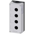 SIEMENS - Pulsantiera per dispositivi di comando, 22 mm, rotondi, in plastica, colore grigio, 4 punti di comando 3SU18040AA000AB1