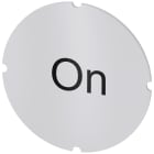 SIEMENS - Inserto piatto per pulsante luminoso, rotondo, colore opalescente, iscrizione: On 3SU19000AB710DJ0