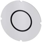SIEMENS - Inserto piatto per pulsante luminoso, rotondo, colore opalescente, simbolo: O*