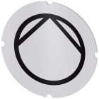 SIEMENS - Inserto piatto per pulsante luminoso, rotondo, colore opalescente, simbolo: Pompa