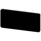 SIEMENS - Targhetta identificativa 12,5 x 27 mm, colore nero, senza iscrizione