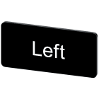 SIEMENS - Targhetta identificativa 12,5 x 27 mm, colore nero, iscrizione: Links